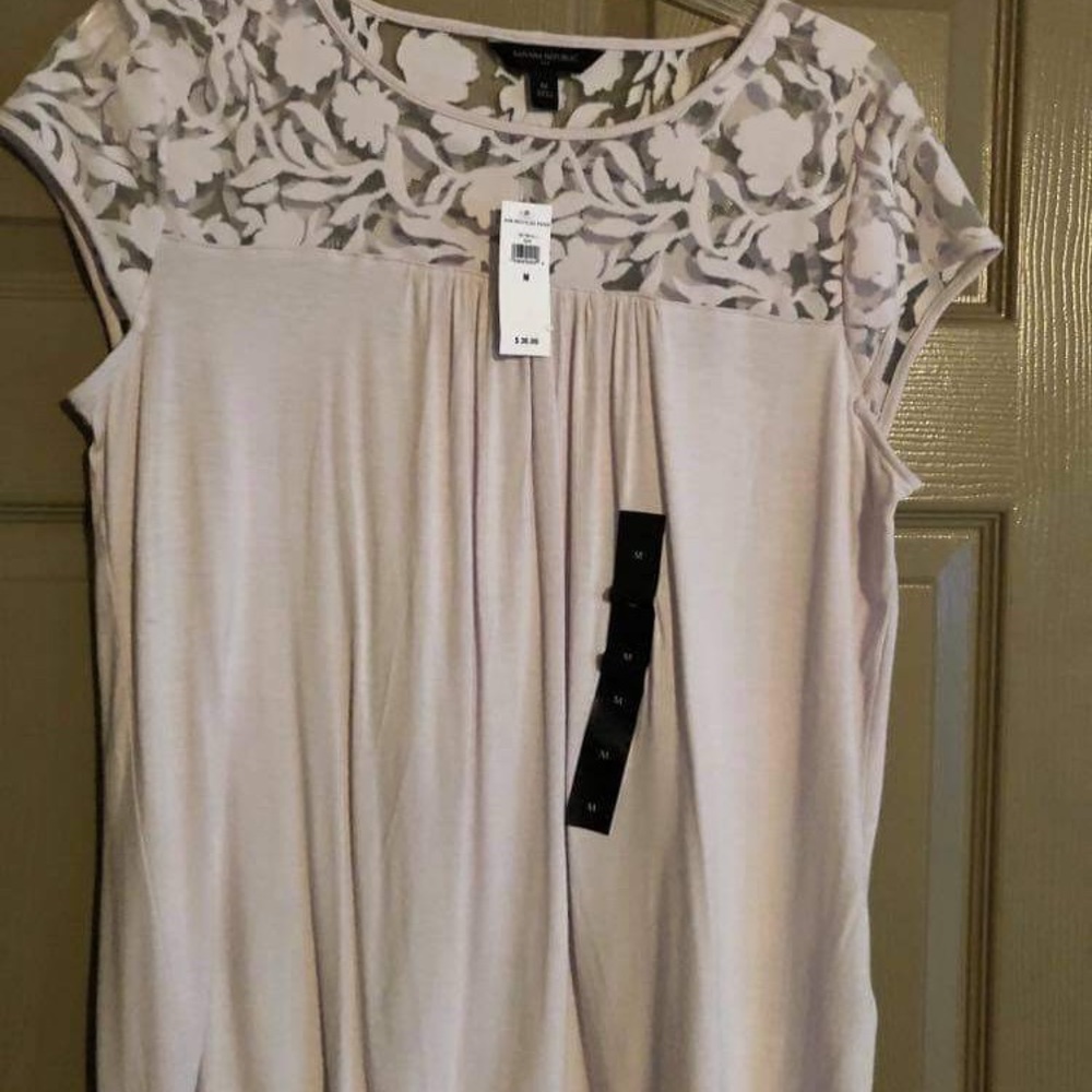 NWT Banana Republic Lace Shirt